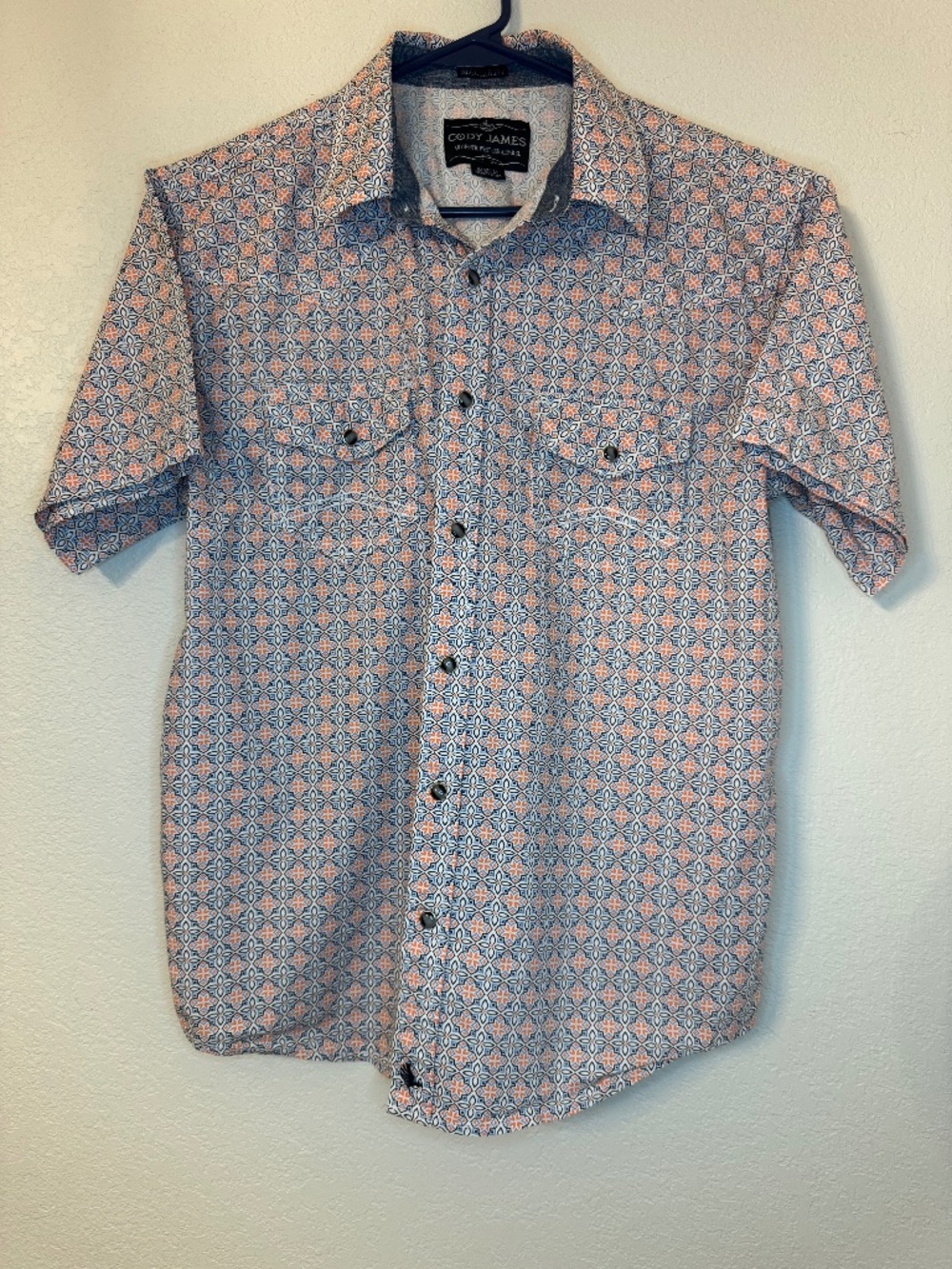 Cody James M Western Snap Shirt | Geometric Print